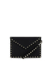 rockstud pouch in leather