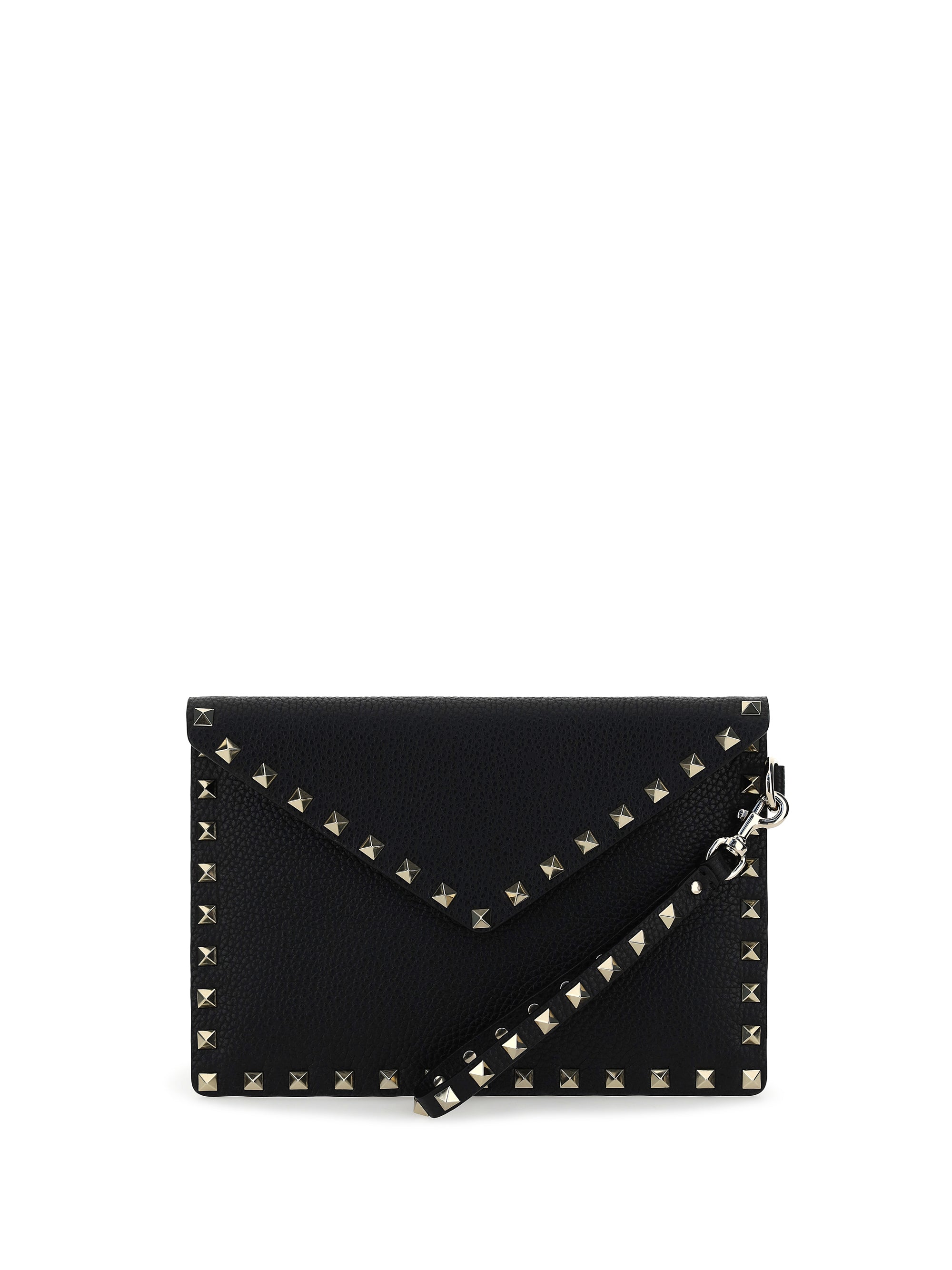 rockstud pouch in leather