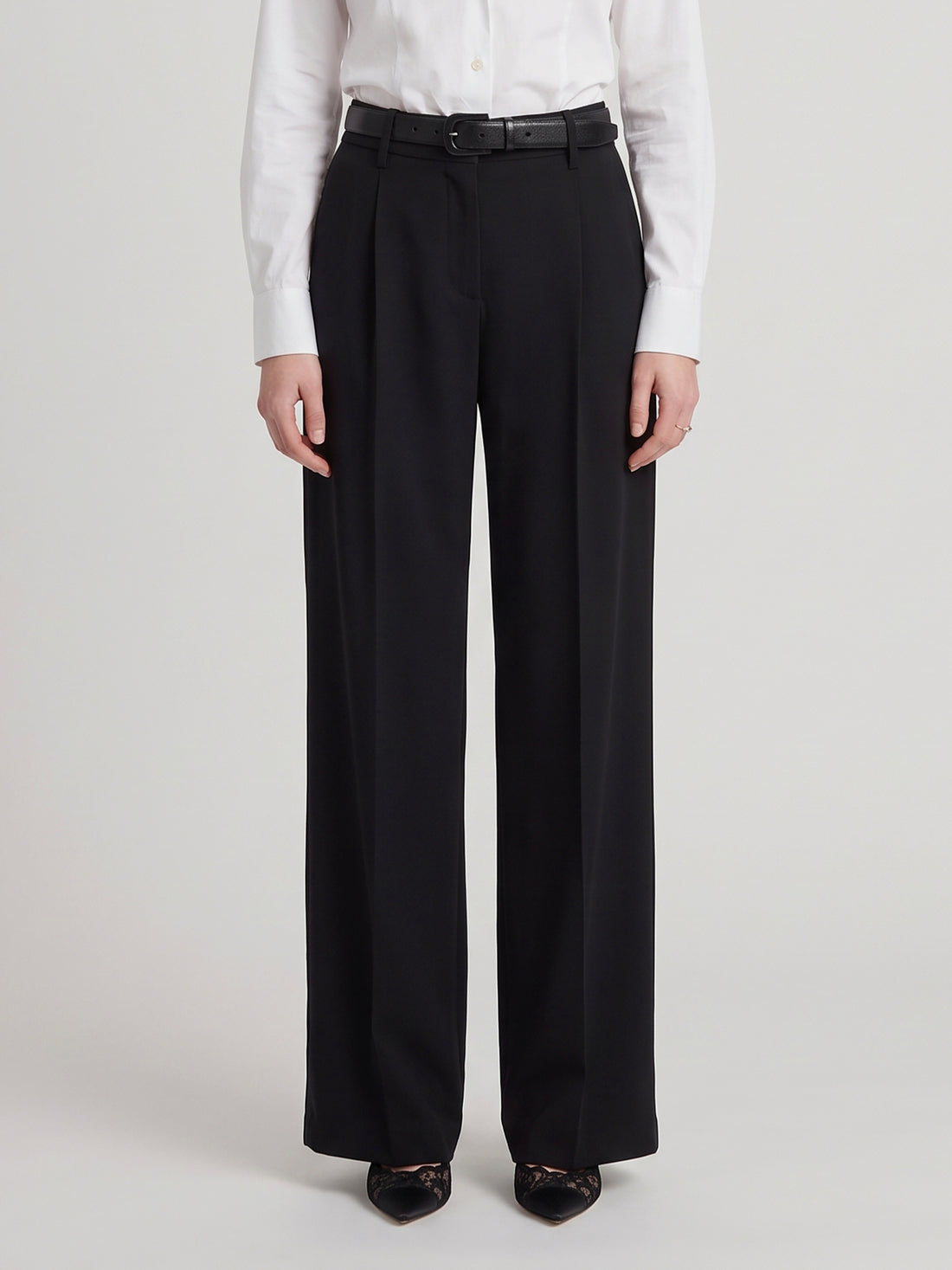 SUTTON NEW YORK 40 straight leg canvas trousers