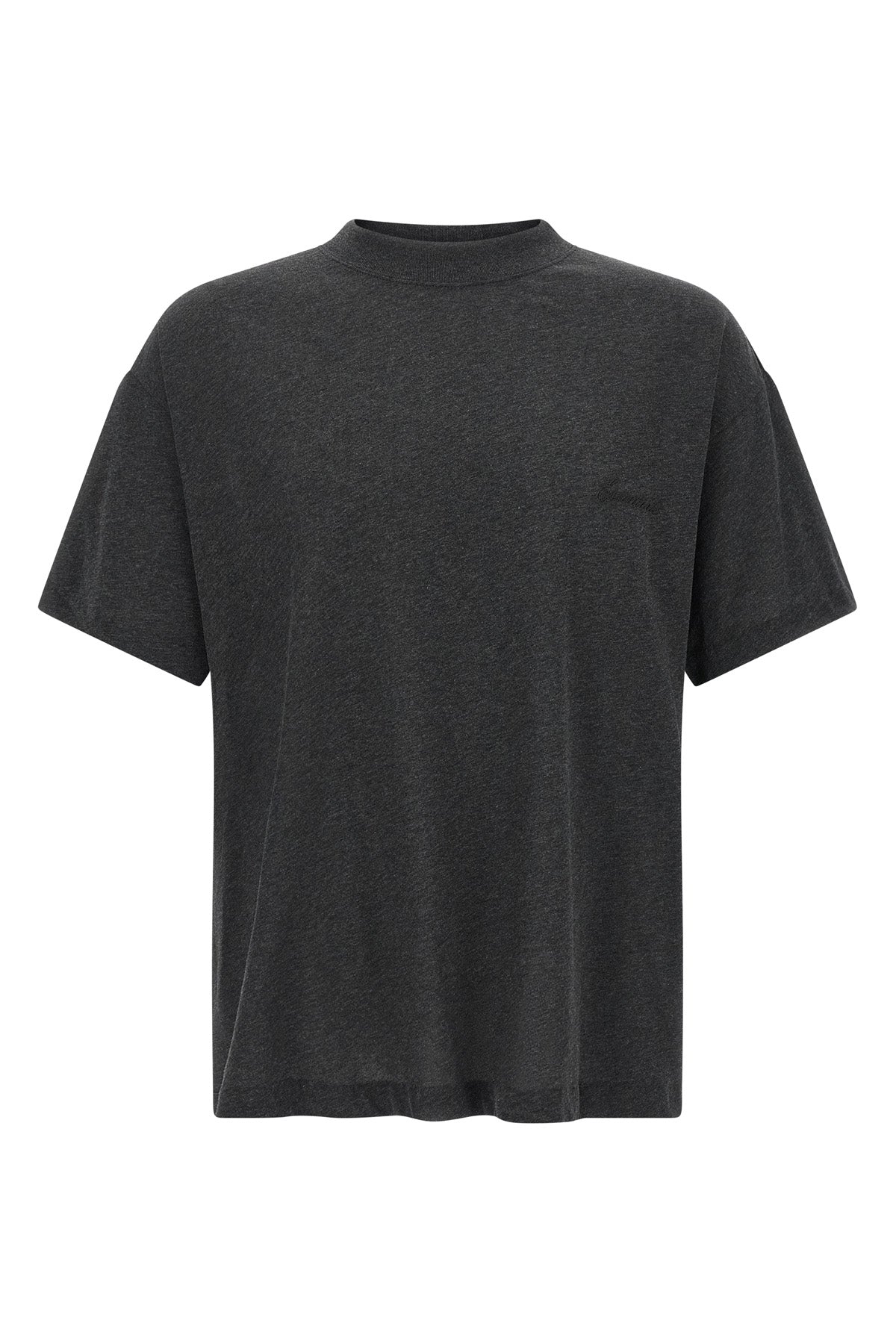 t-shirt in light cotton blend mélange jersey