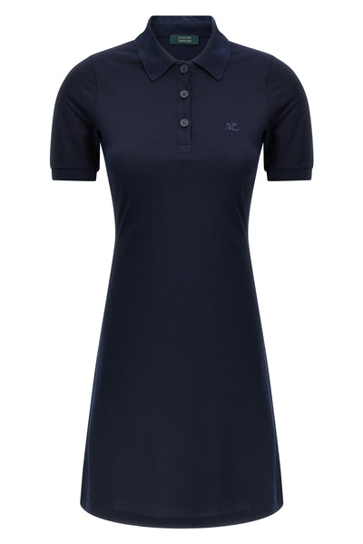 piqué cotton polo mini dress