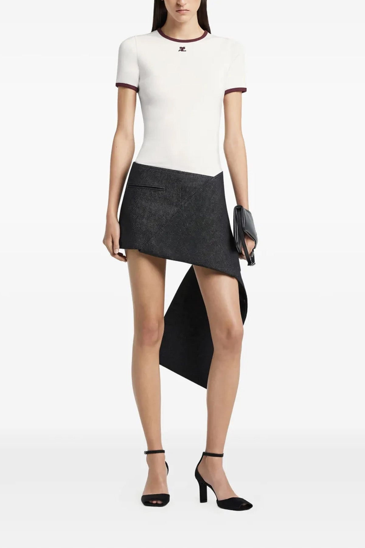 signature contrast cotton t-shirt