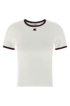 signature contrast cotton t-shirt