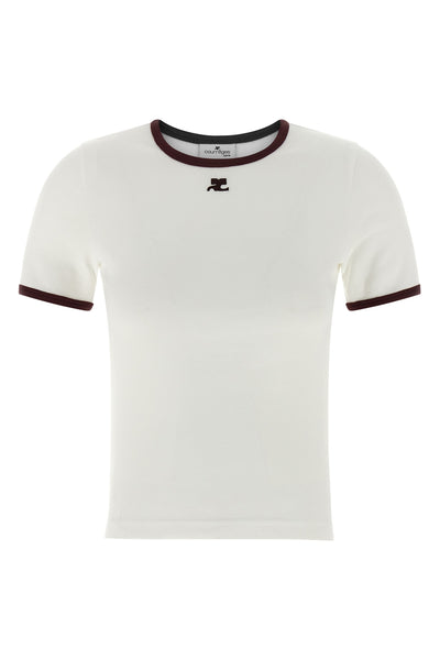 signature contrast cotton t-shirt