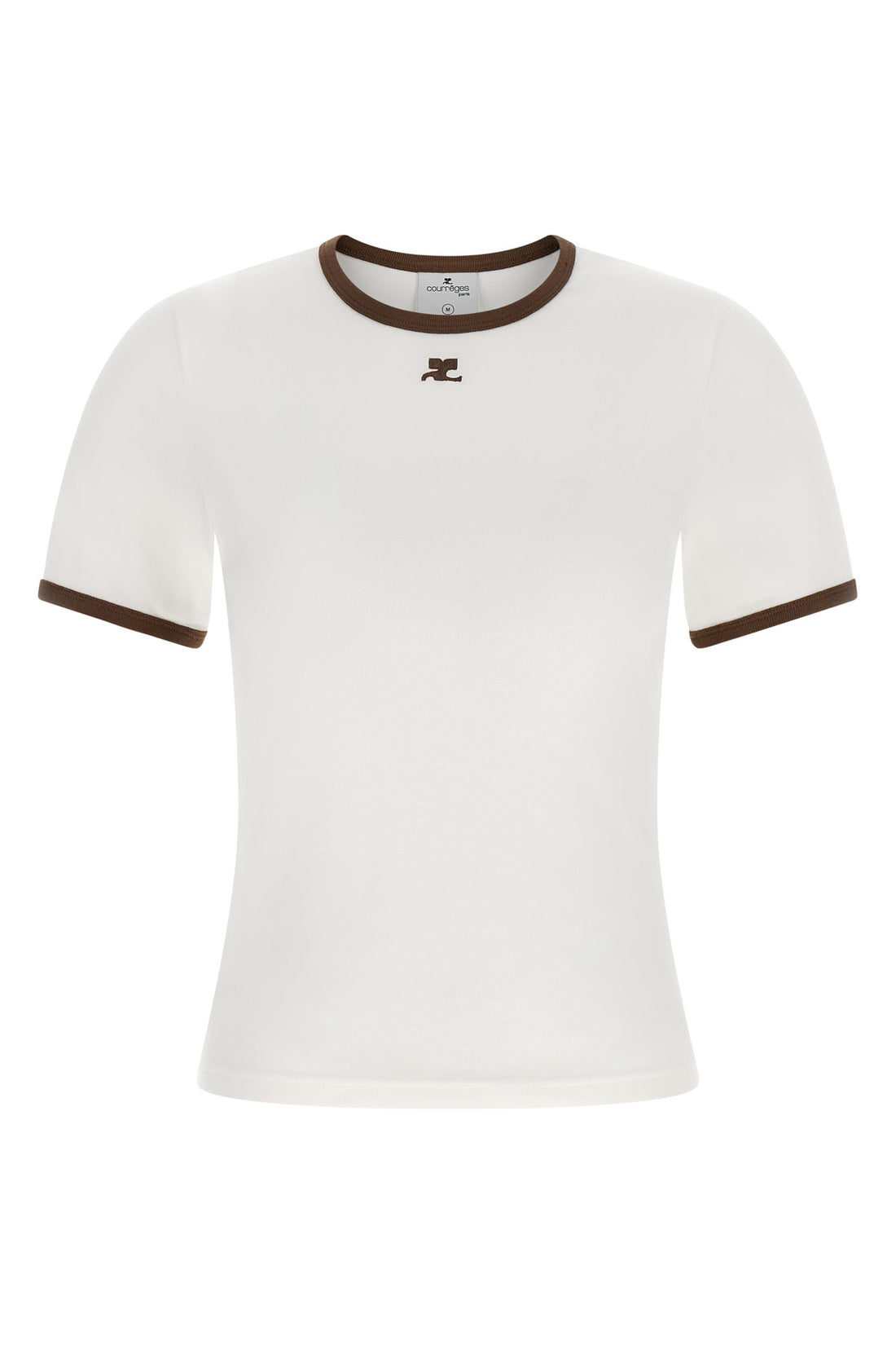 COURRÈGES L the signature contrast courrèges t-shirt redefines everyday luxury through pre