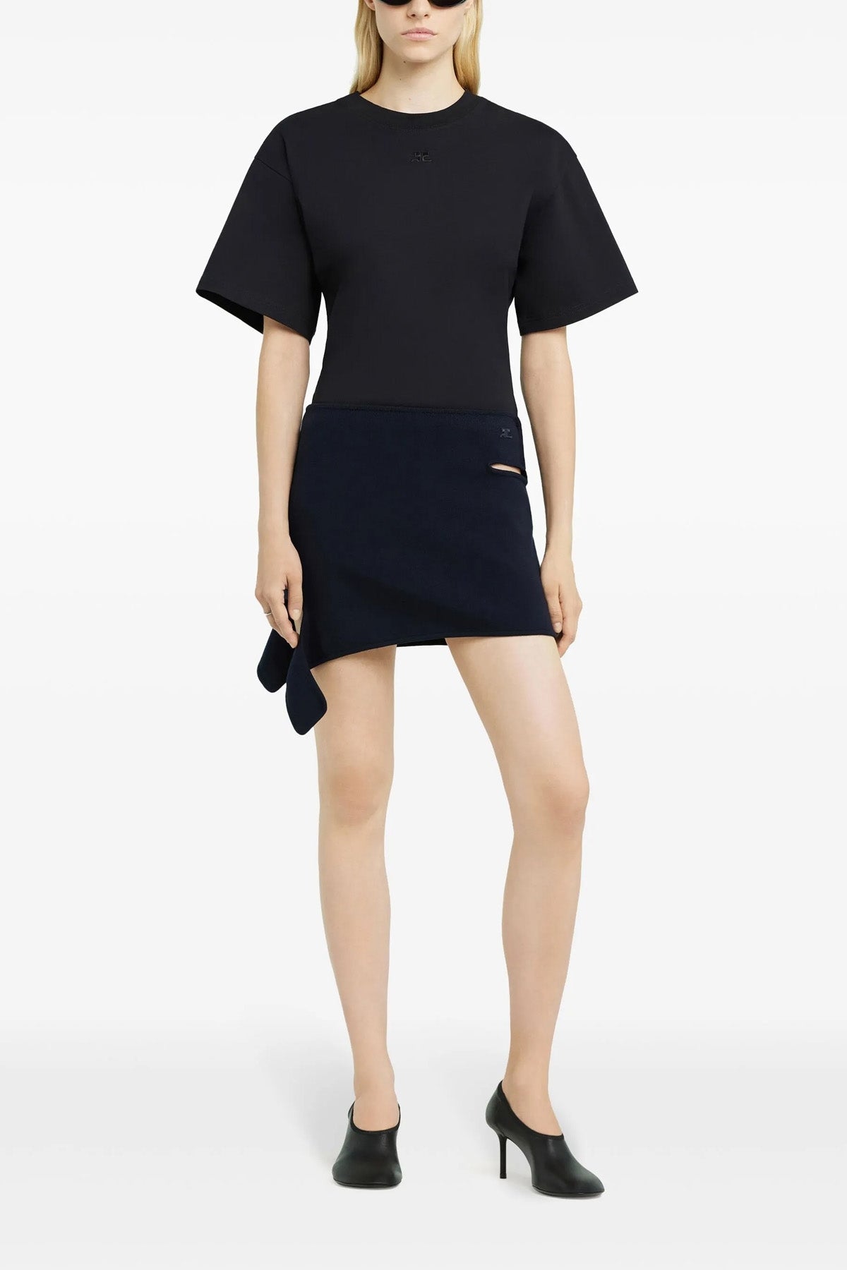 loop milano knitted mini skirt