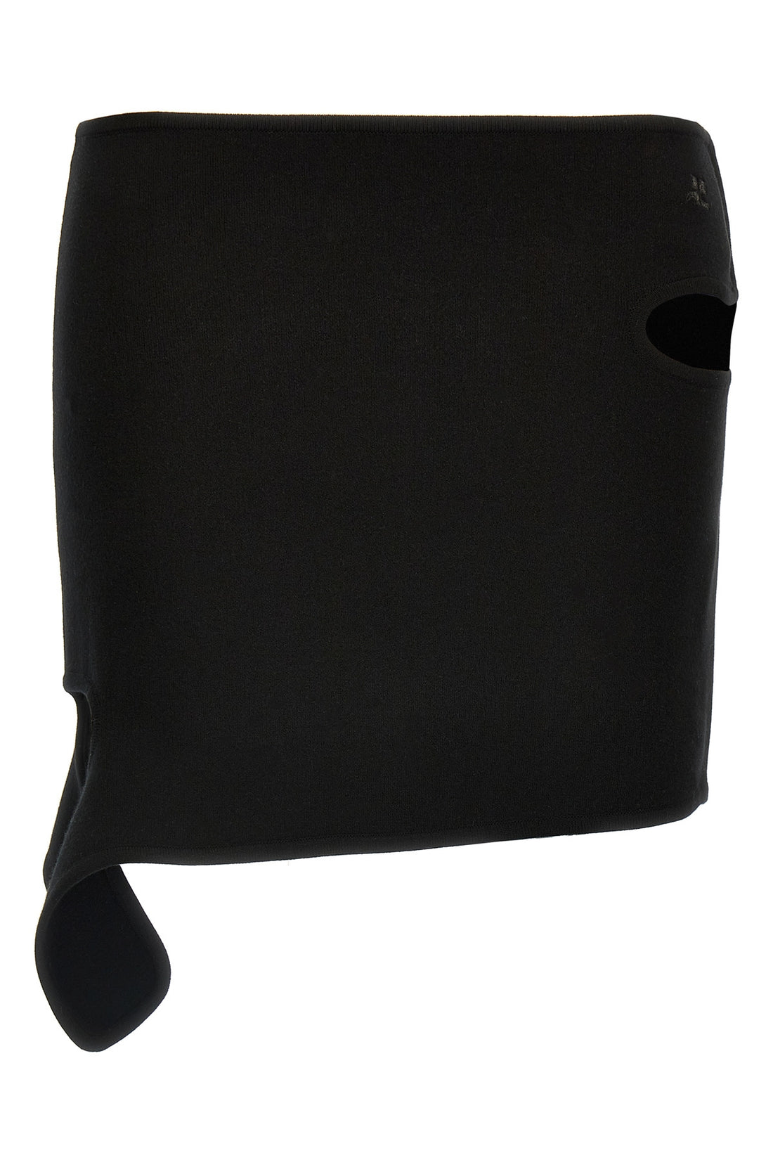 COURRÈGES M loop milano knitted mini skirt
