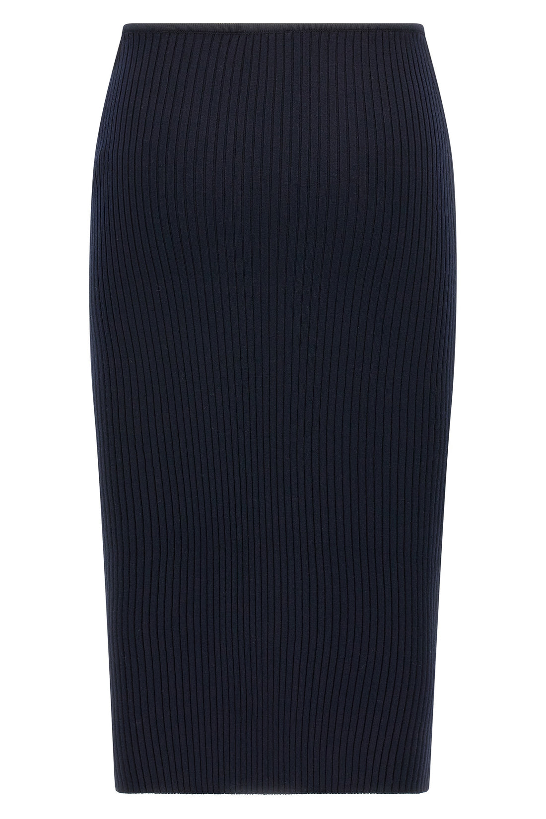 COURRÈGES M loop rib knit ribbed knit midi skirt