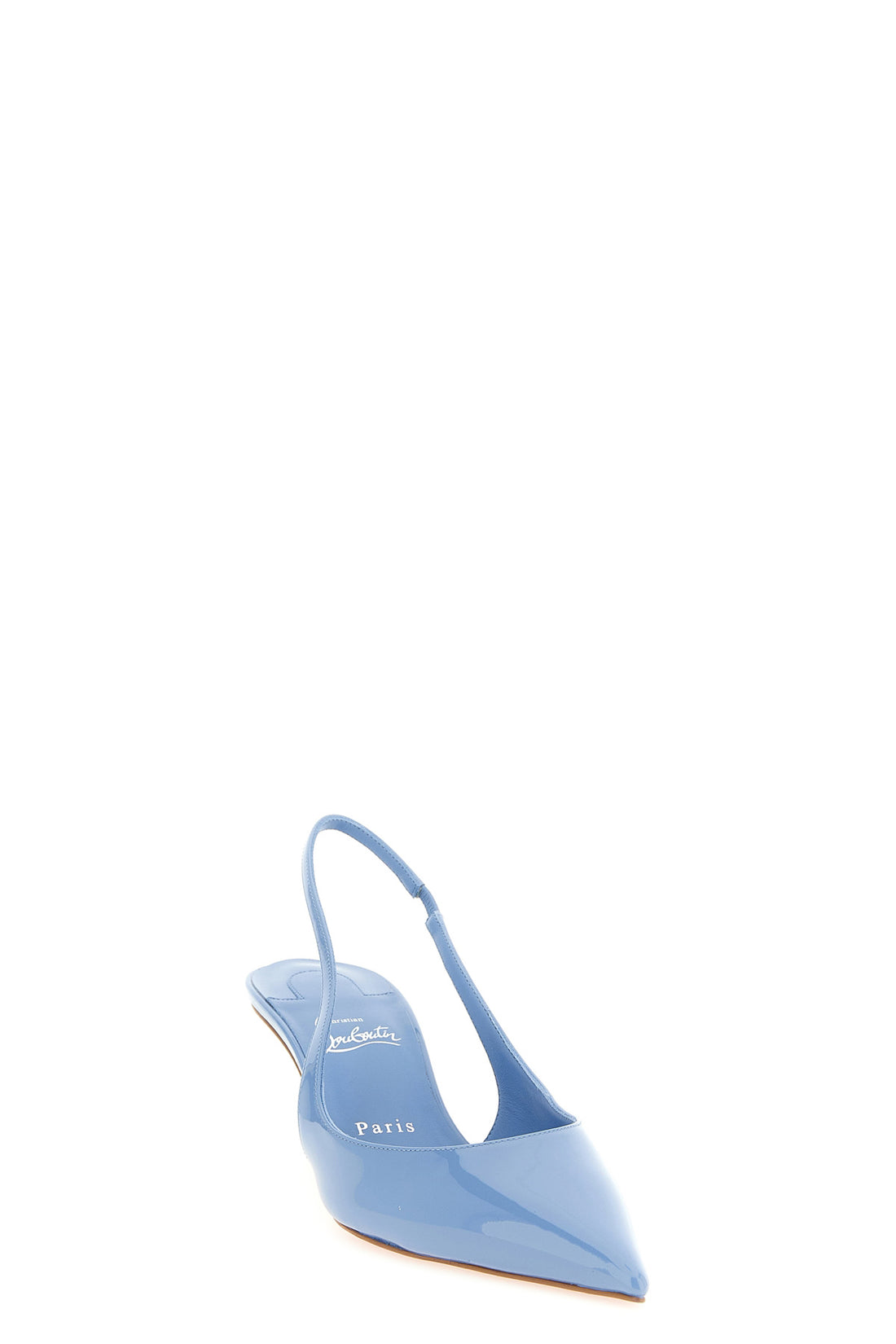 CHRISTIAN LOUBOUTIN 42 miss z patent calf leather slingbacks