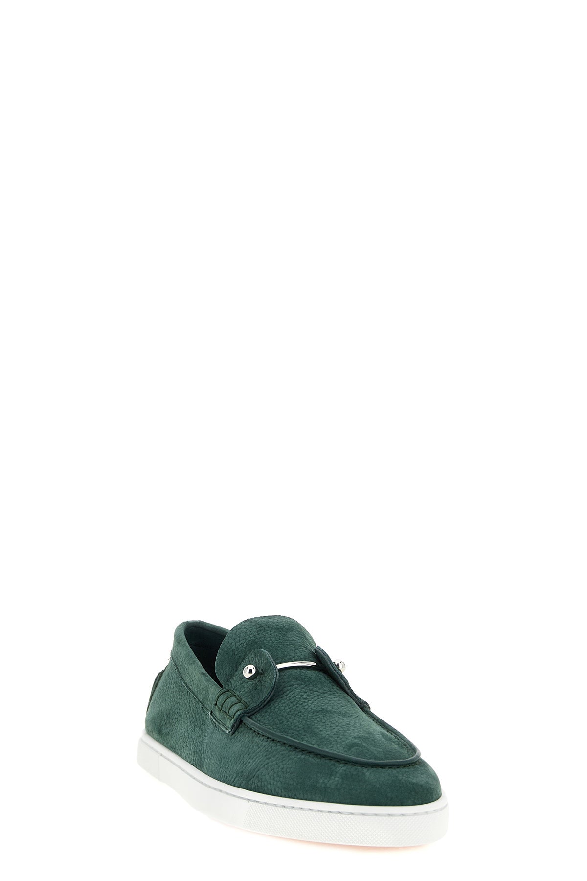 chambeliboat lace up slip-on loafers in grain de poudre nabuck