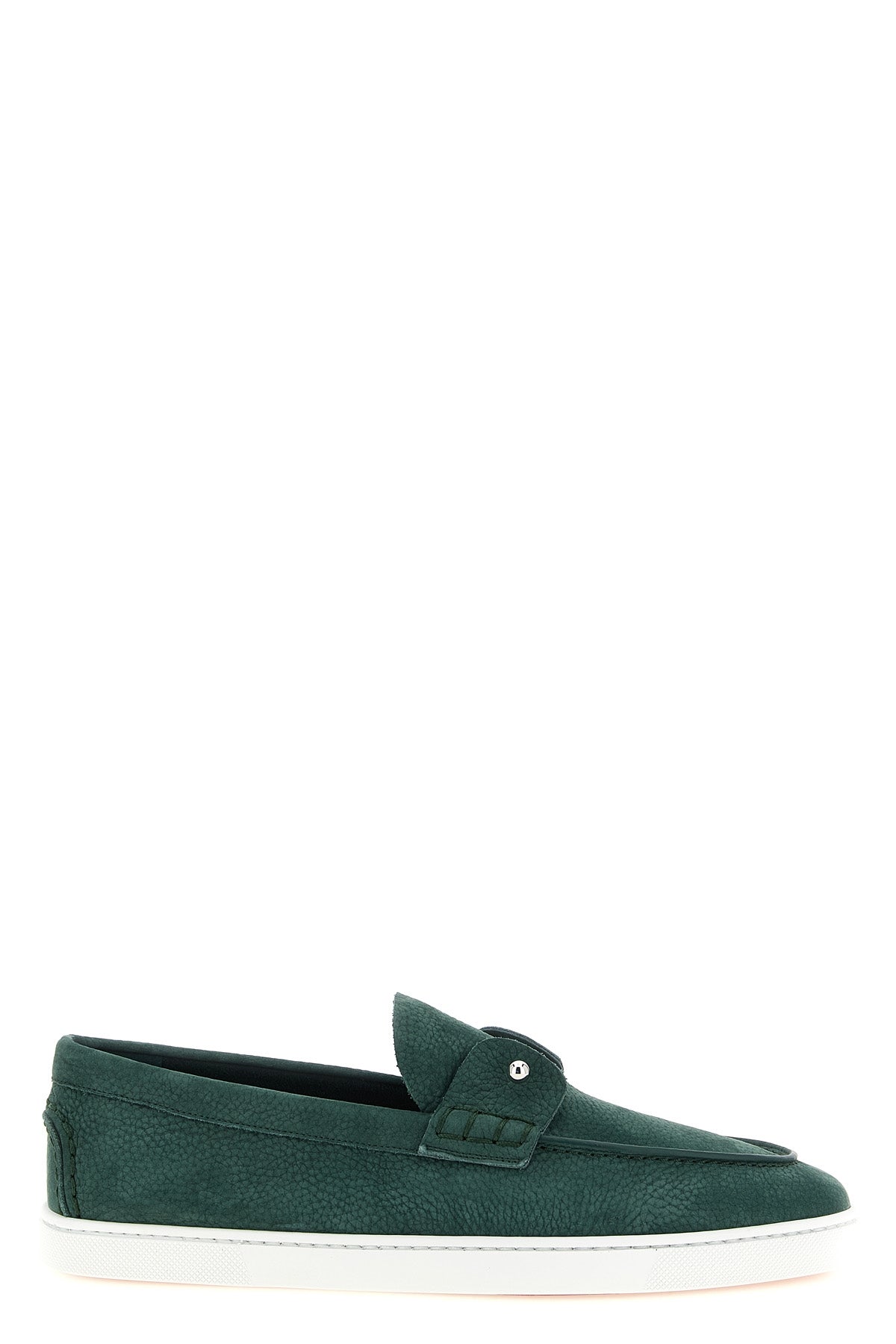 chambeliboat lace up slip-on loafers in grain de poudre nabuck