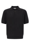 borges top polo shirt in lightweight cashmere linen and silk blend fabric