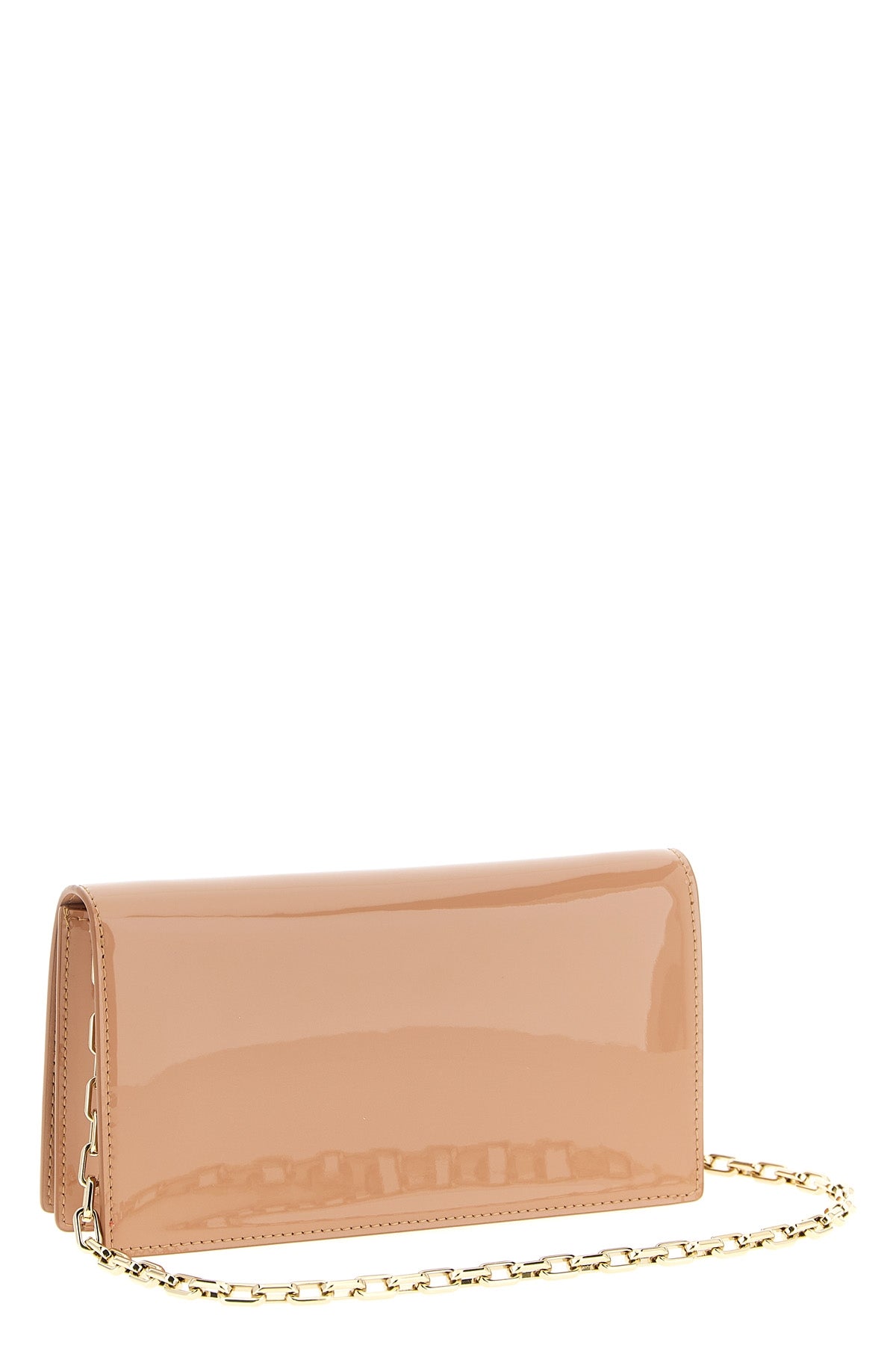 bettina patent calf leather clutch