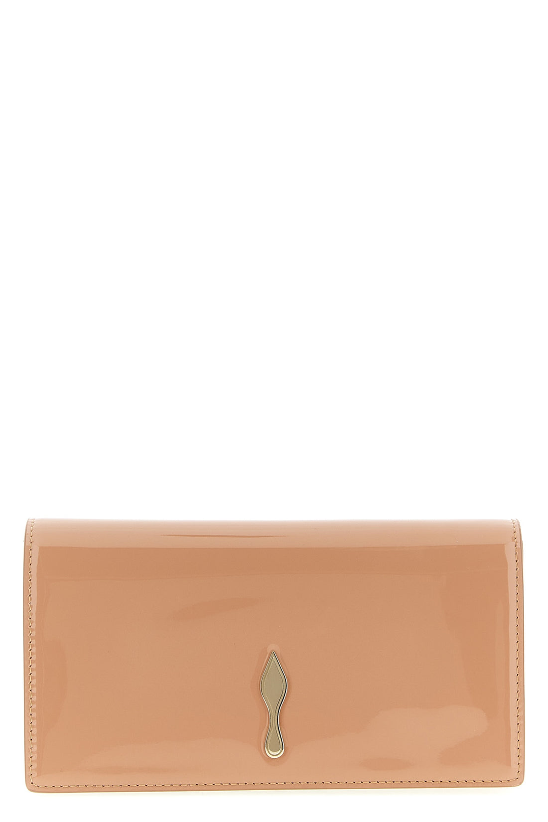 CHRISTIAN LOUBOUTIN OS bettina patent calf leather clutch