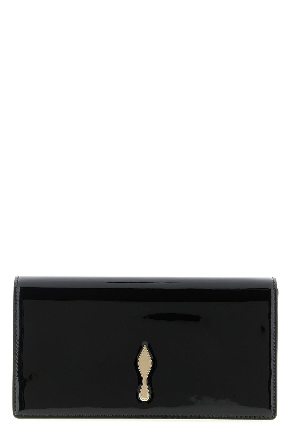 CHRISTIAN LOUBOUTIN OS bettina patent calf leather clutch
