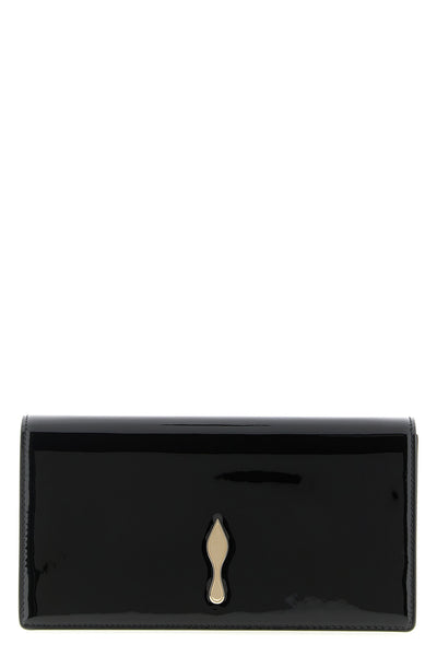 bettina patent calf leather clutch