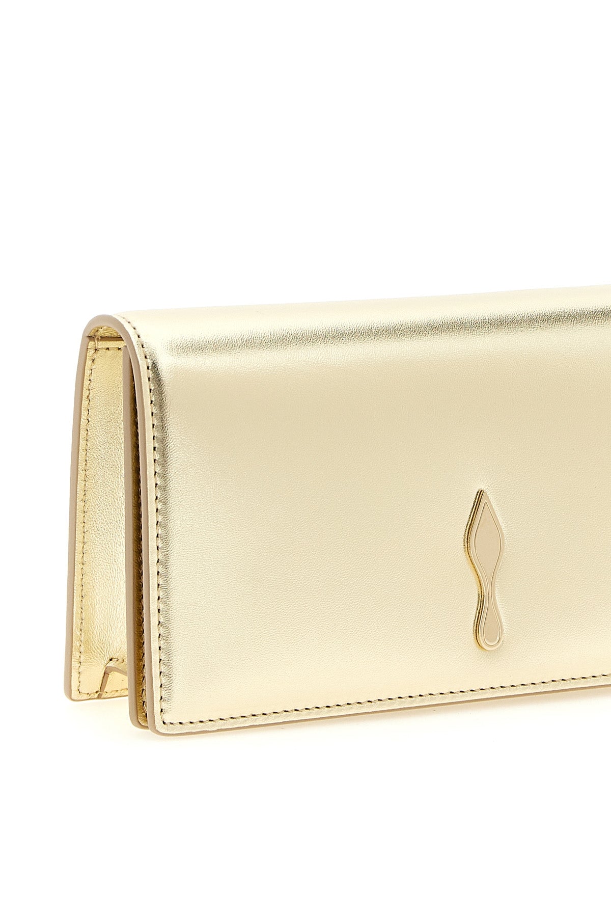 bettina clutch in laminated lamb nappa leather