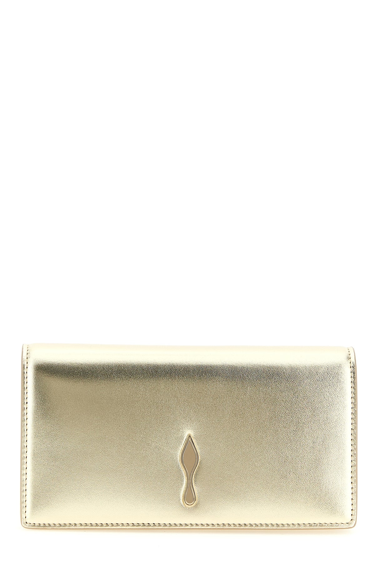 bettina clutch in laminated lamb nappa leather