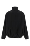 buckle zipped bomber cotton canvas jacket