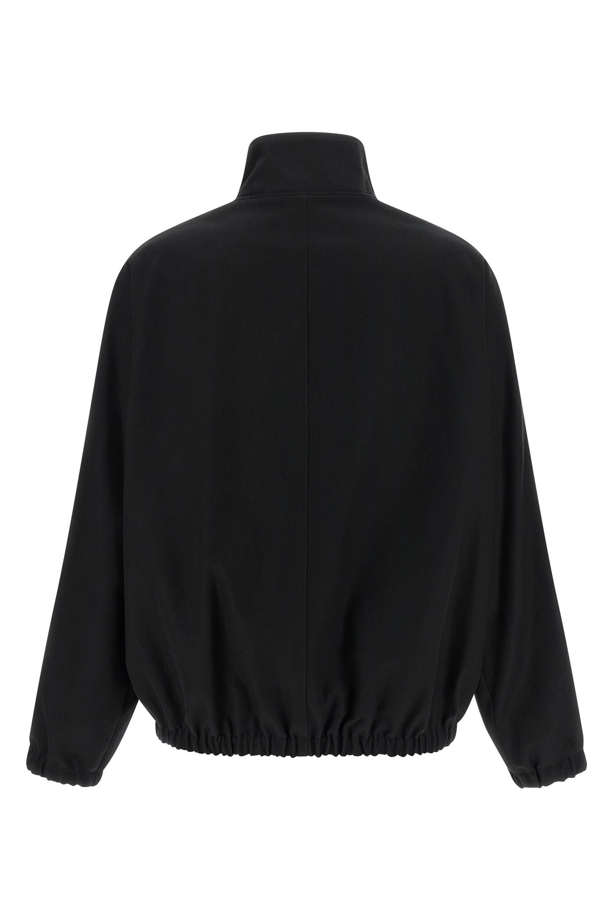buckle zipped bomber cotton canvas jacket