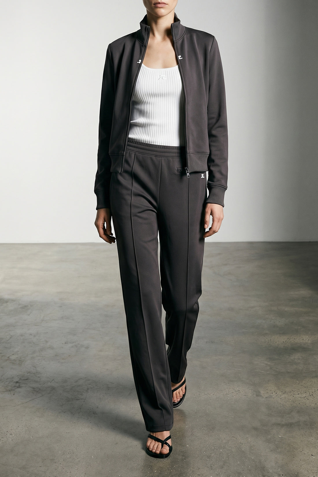 COURRÈGES M tracksuit jersey interlock joggers