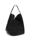 paper raffia tote shoulder bag