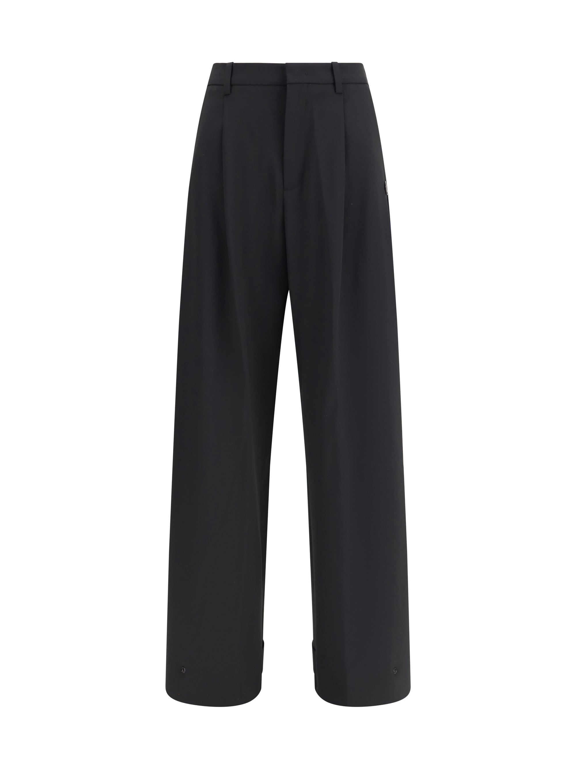 MONCLER X EDWARD ENNINFUL 40 moncler x ee72 trousers by edward enninful in stretch technical wool