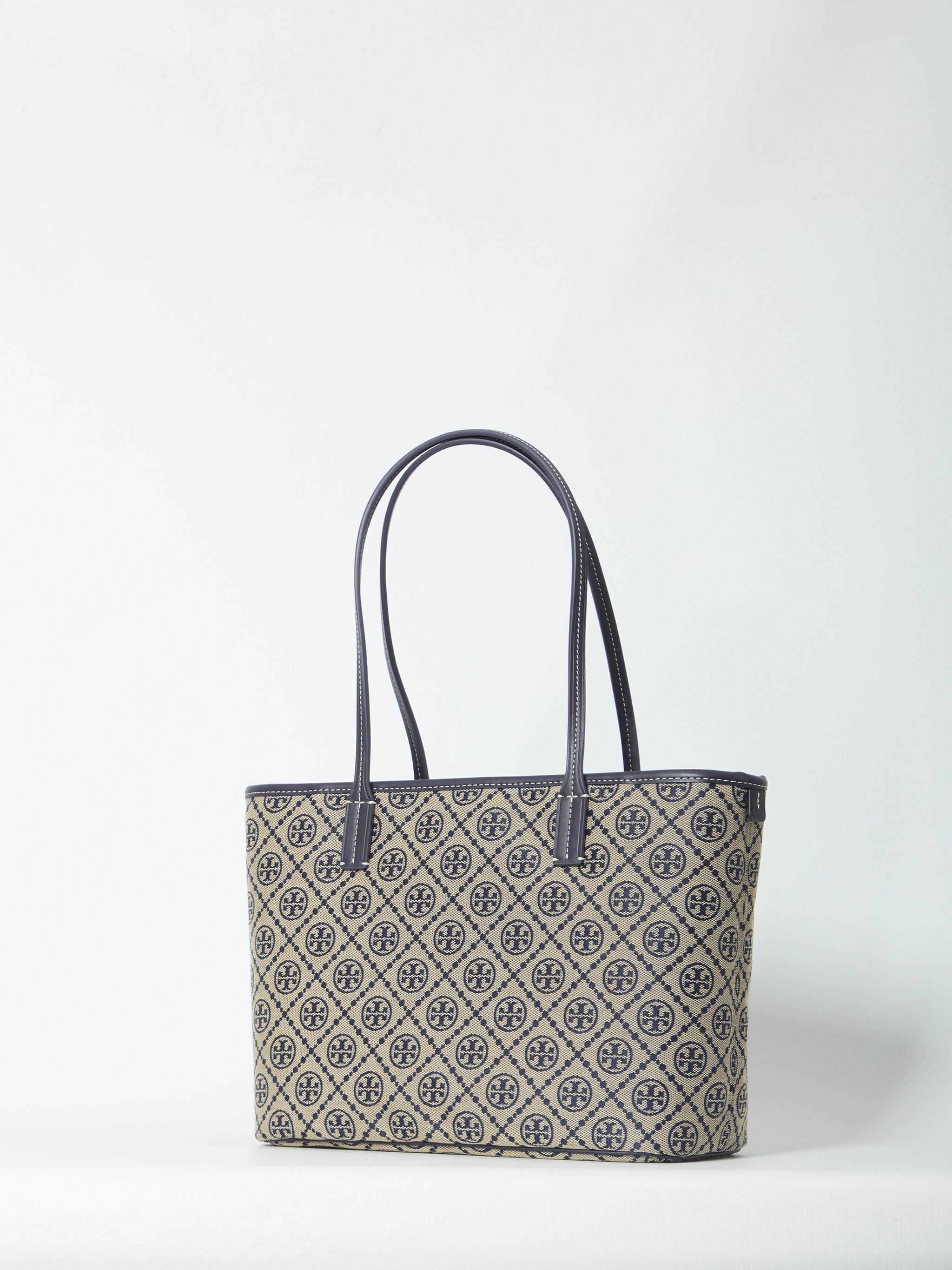 t monogram tote bag small
