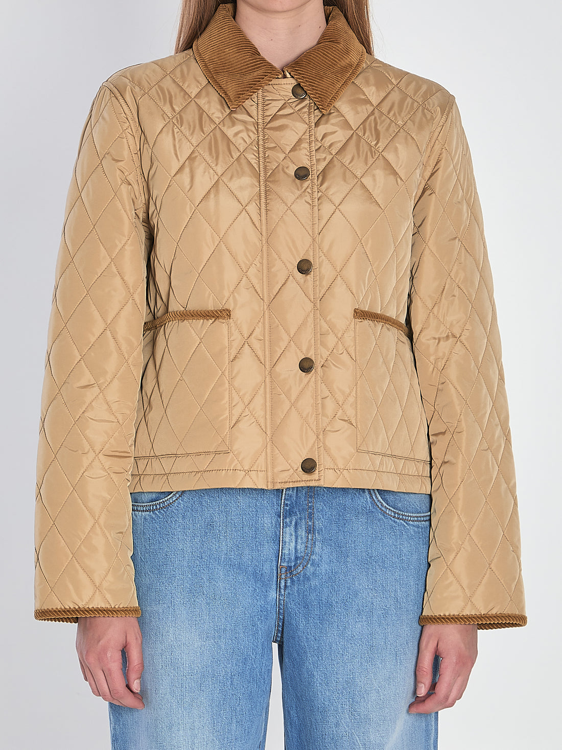 BURBERRY M cropped quilted jacket