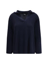 wool polo collar sweater