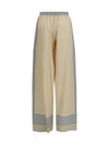 printed silk pants