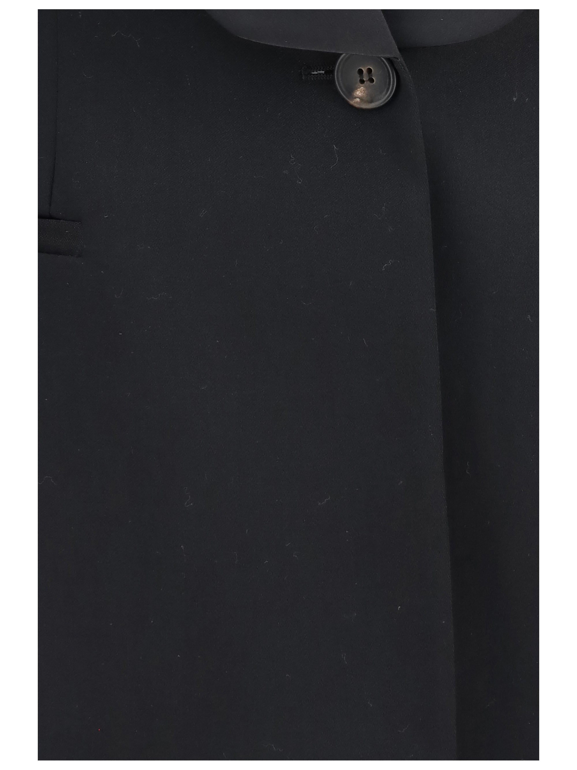wool jacket with shawl lapels