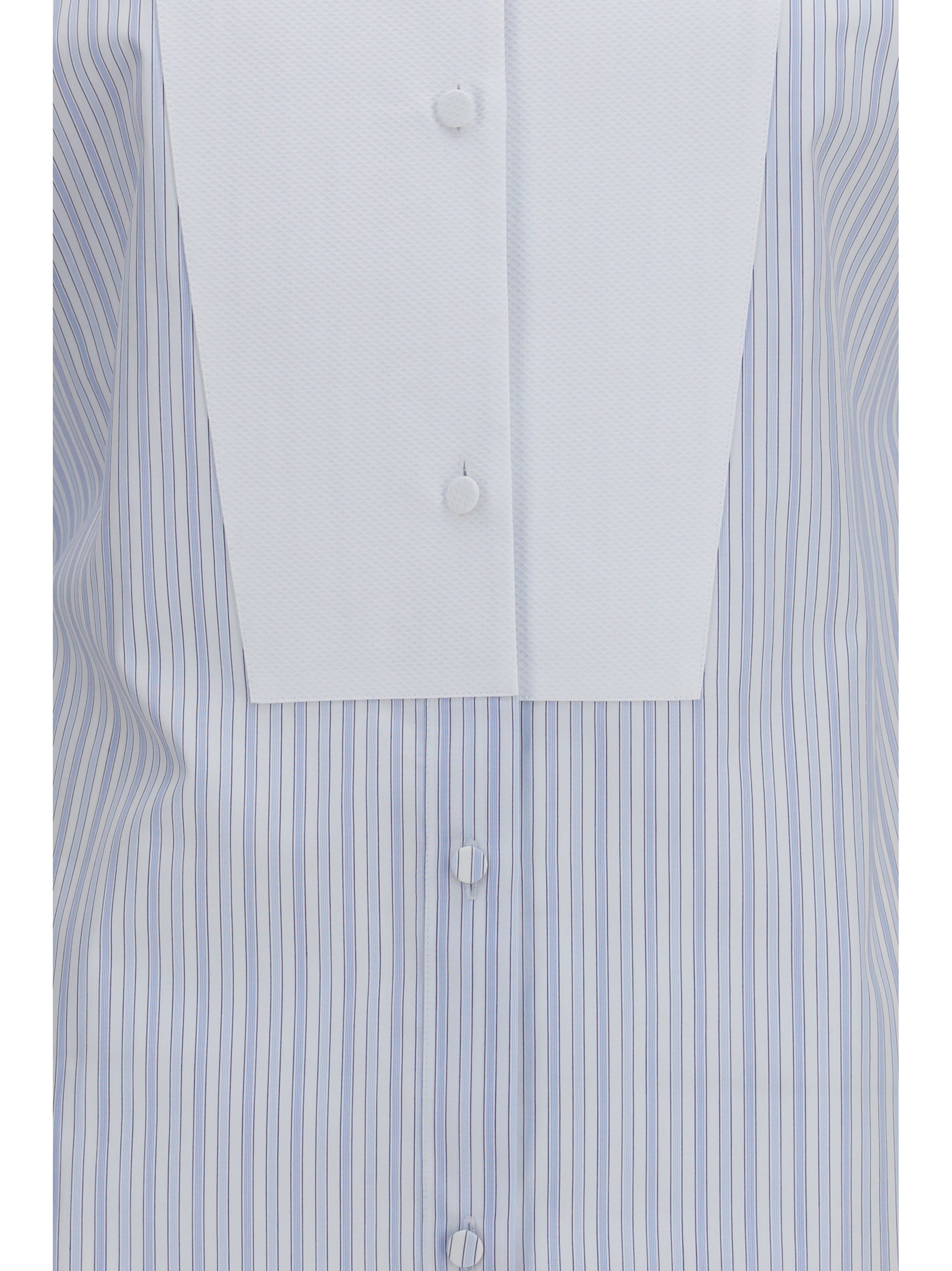 striped shirt with front detail