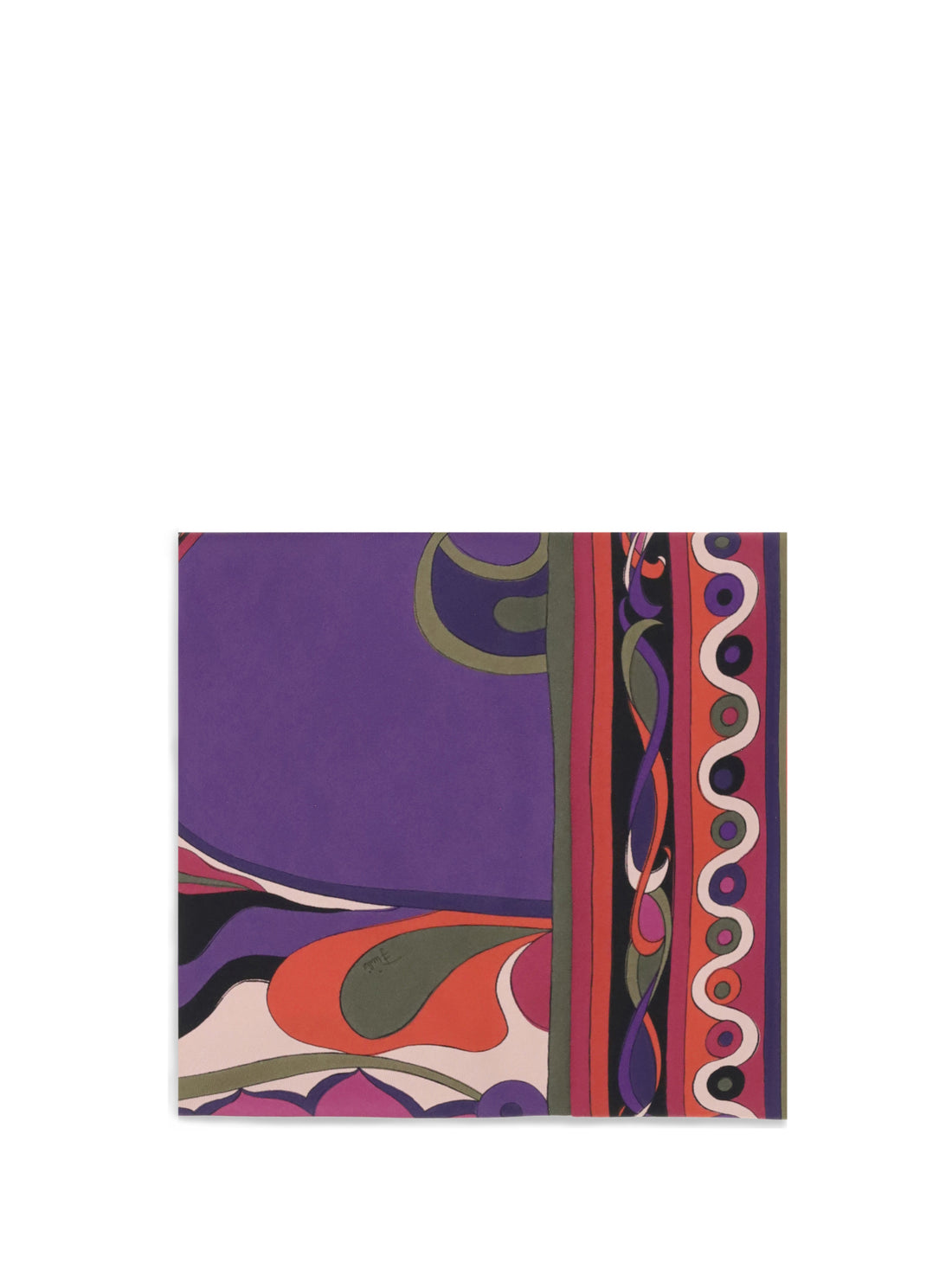 PUCCI OS silk triangle scarf