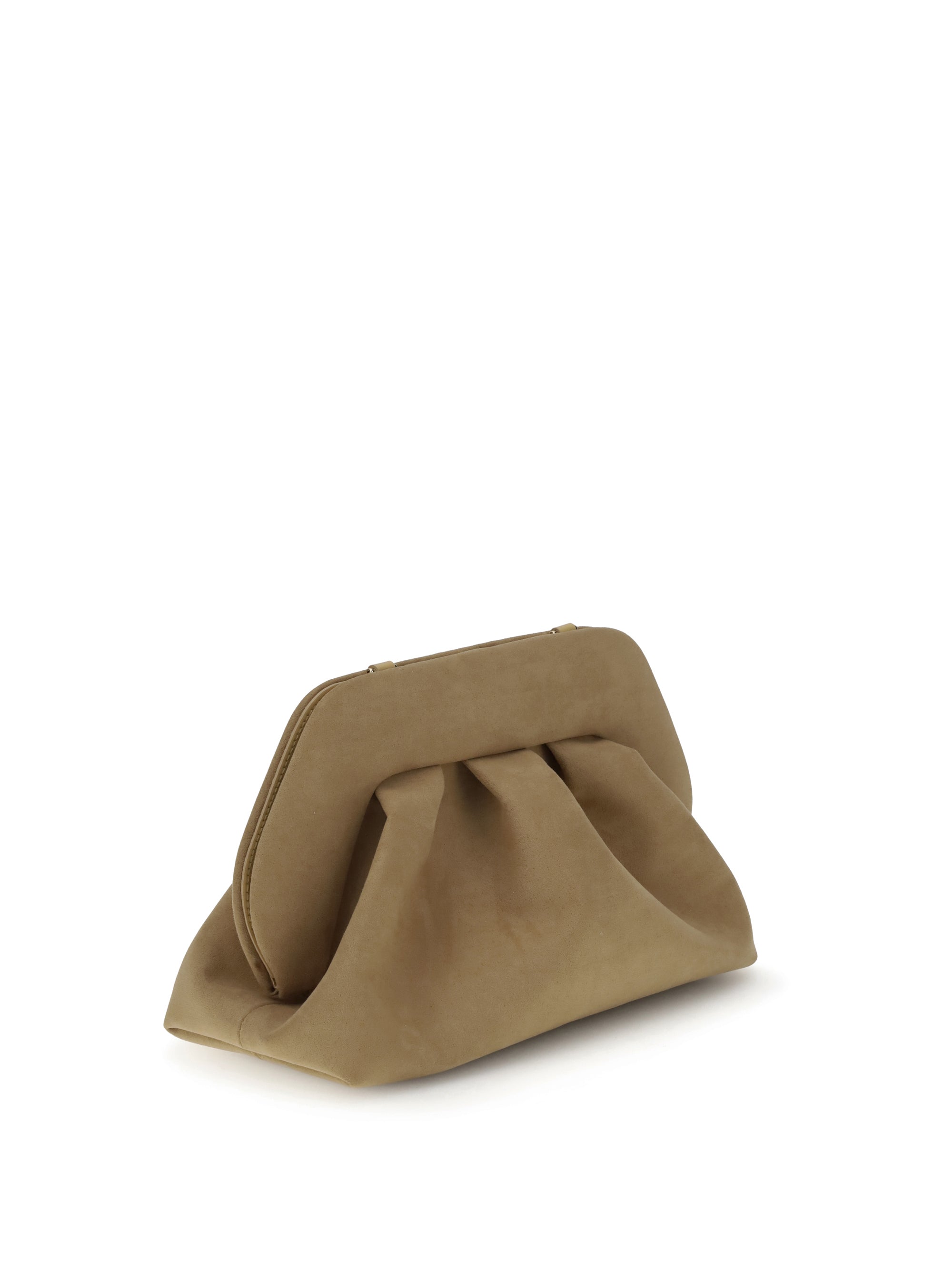 bios suede clutch bag