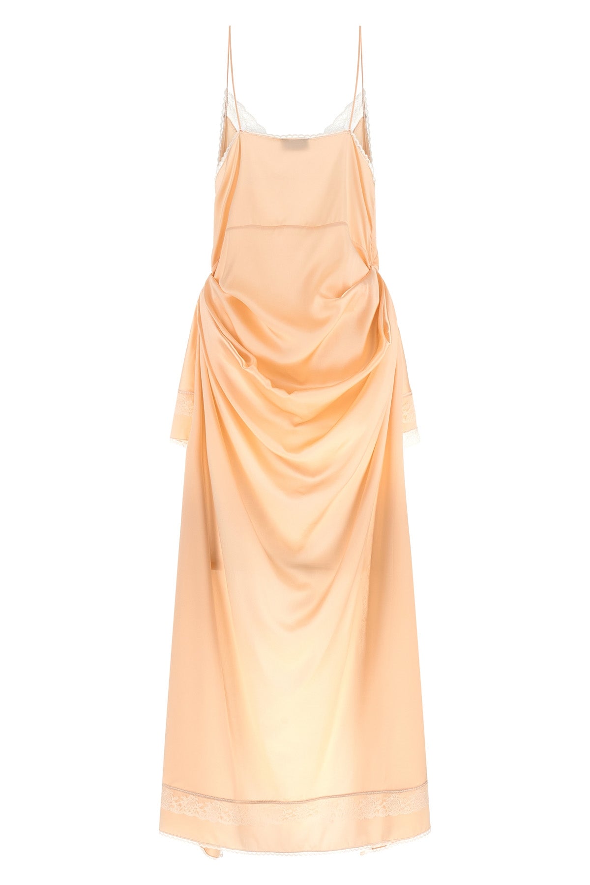 magda butryms long petticoat dress 42 is made of pure satin silk