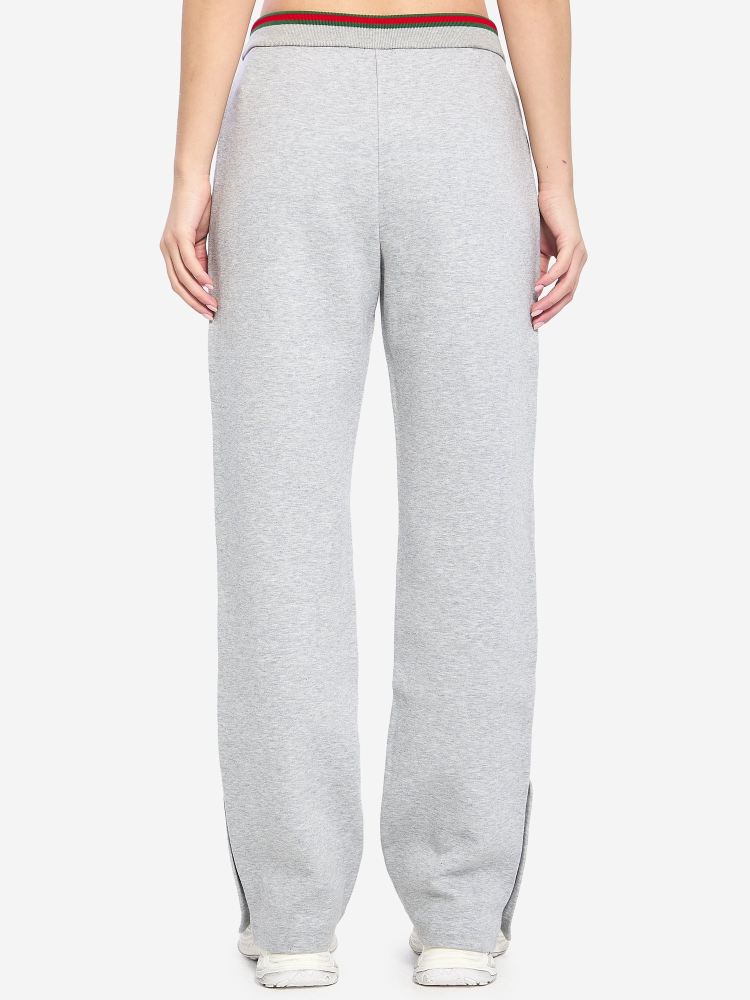 GUCCI XS web cotton jersey leisure pants