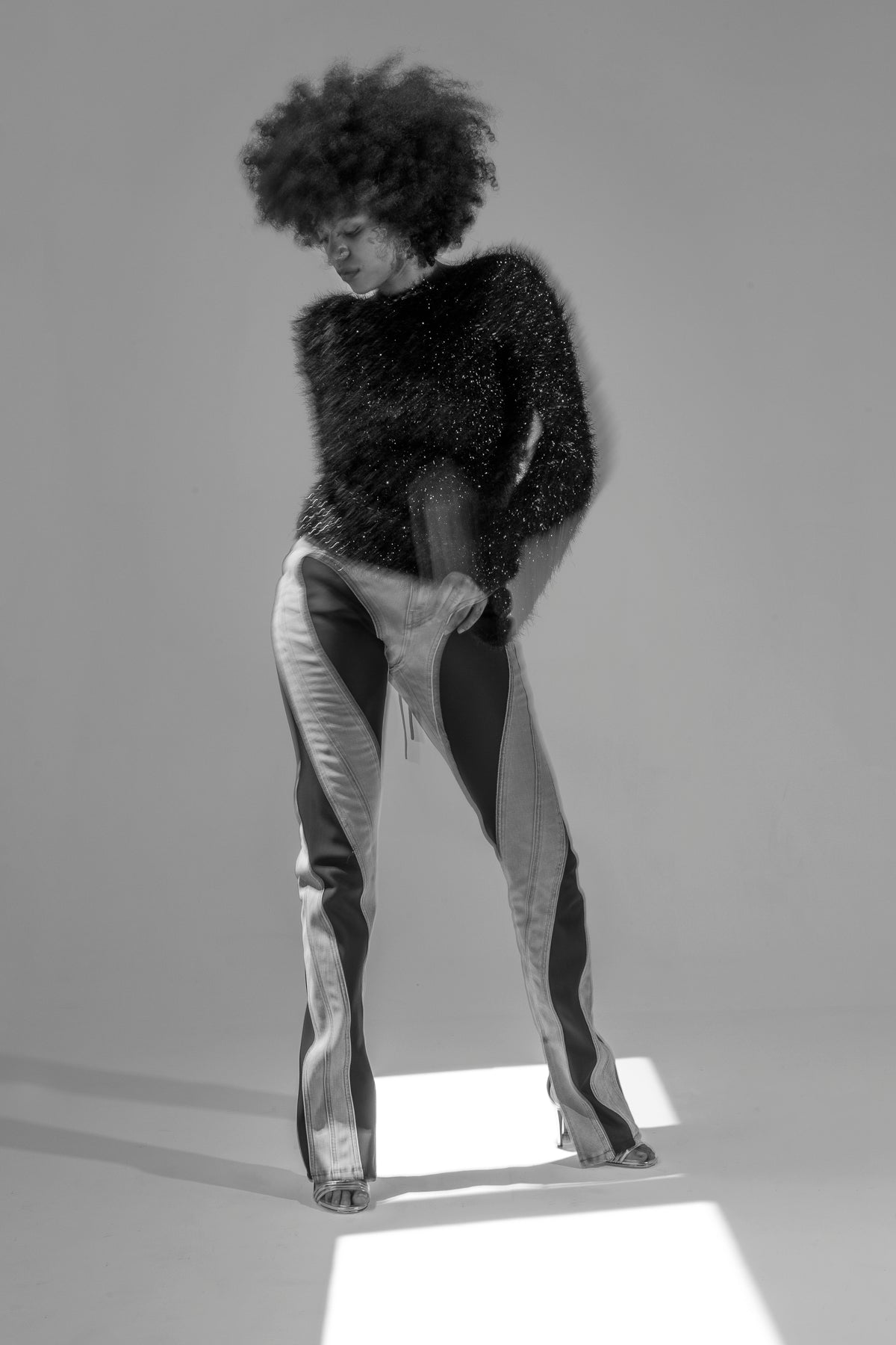 lurex thread sweater