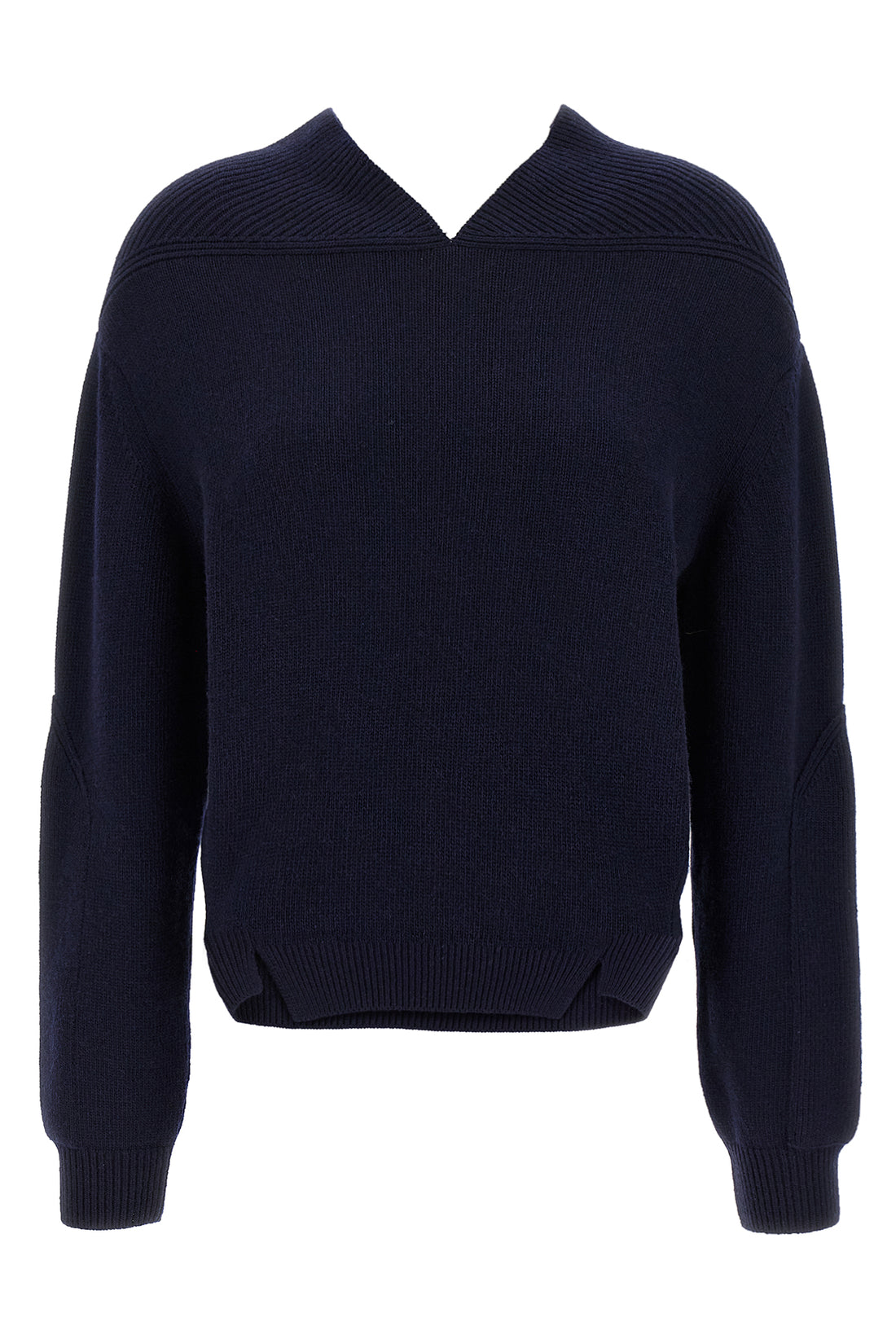 VICTORIA BECKHAM S v-neck yoke detail cashmere blend sweater