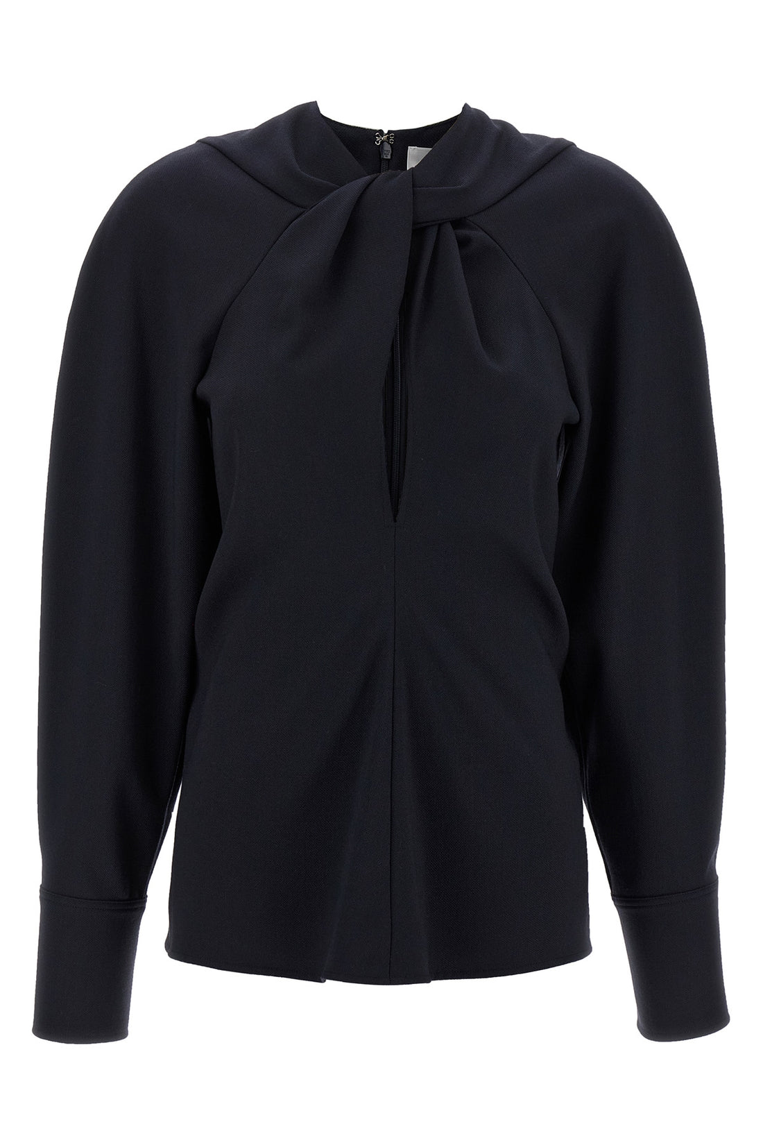 VICTORIA BECKHAM 6 twist detail wool crêpe blouse
