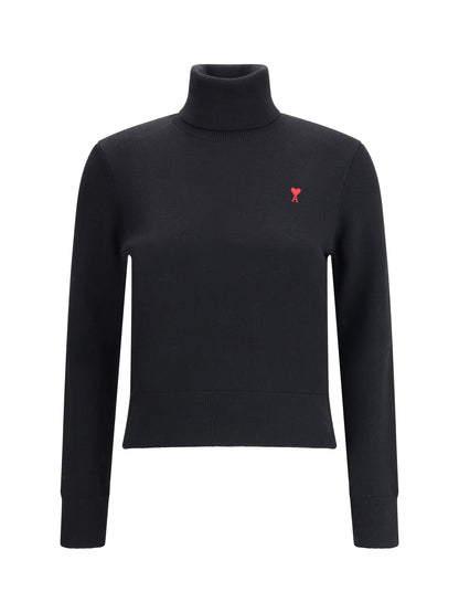 AMI PARIS L ami de coeur turtleneck sweater