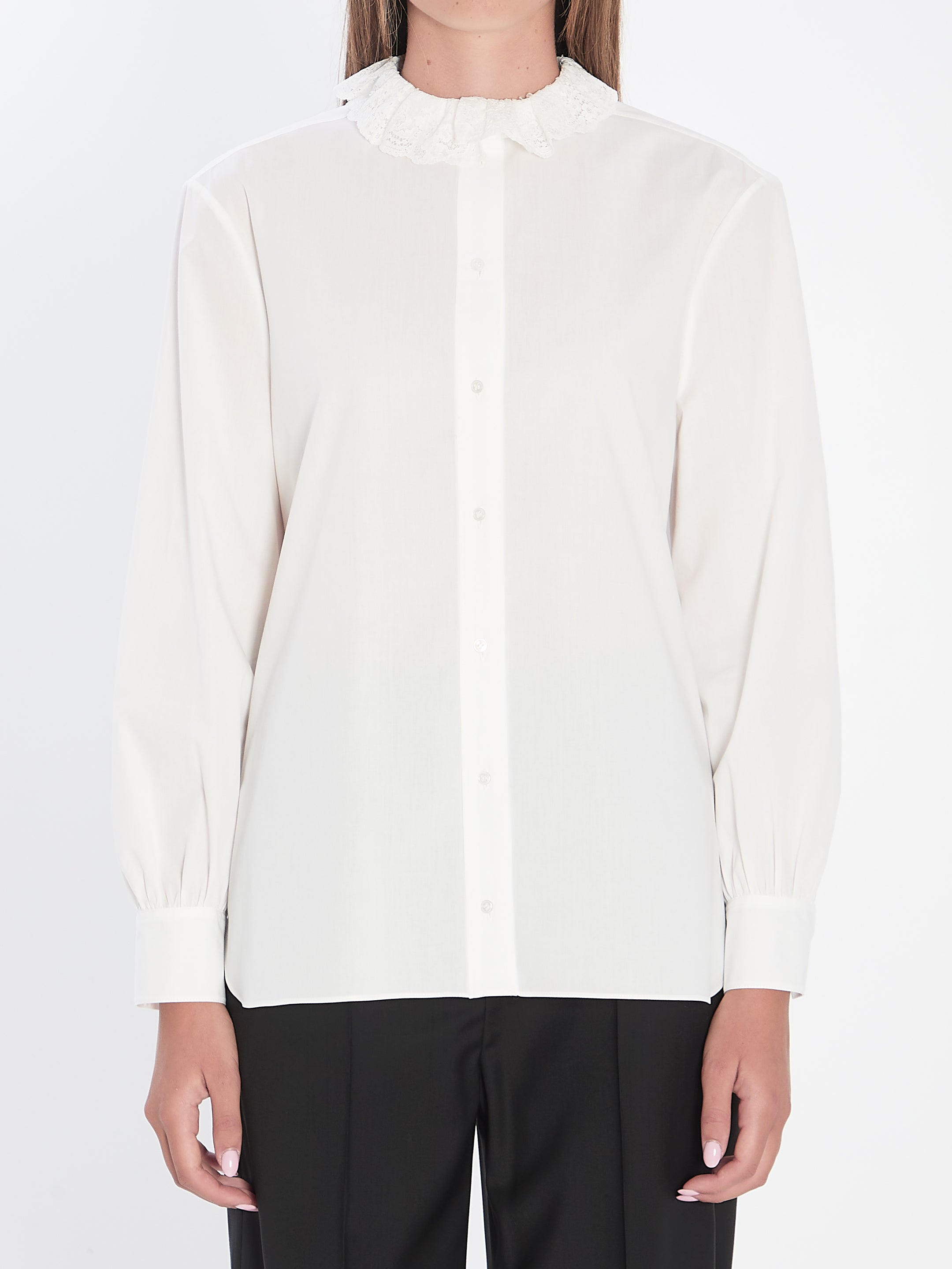 SAINT LAURENT 36 shirt in cotton poplin