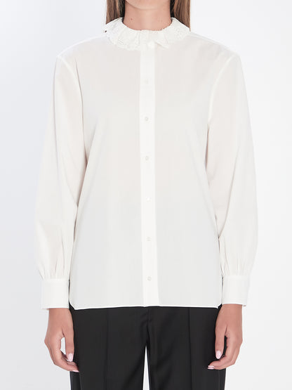 SAINT LAURENT 36 shirt in cotton poplin