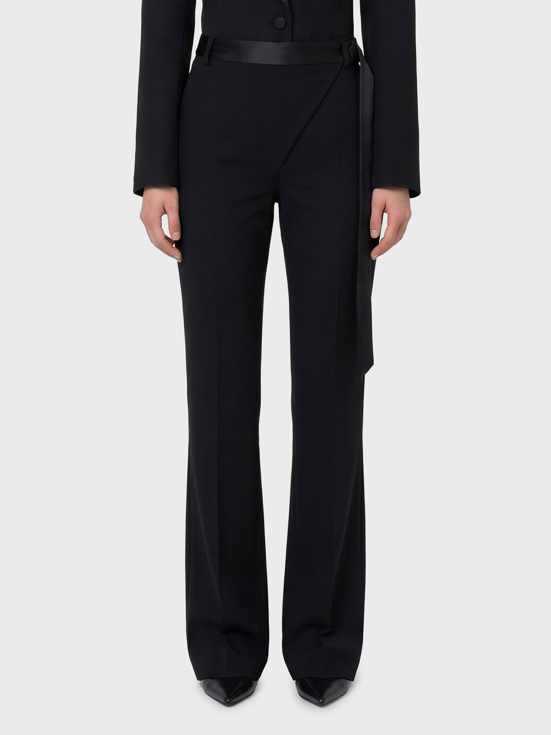 THE ATTICO 40 tuxedo trousers in virgin wool