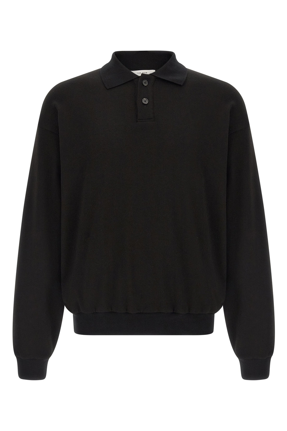 THE ROW L ry top polo shirt in french terry cotton and cashmere