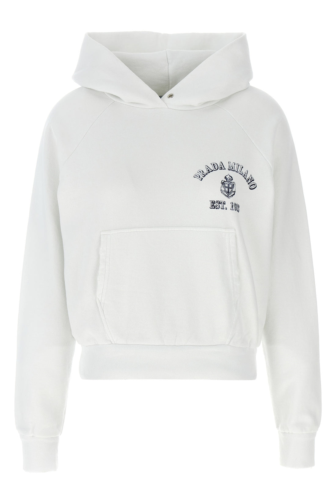 PRADA L gauze cotton hoodie
