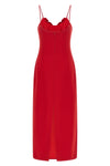 magda butrym 41 midi dress features a rigorous column silhouette defined by a