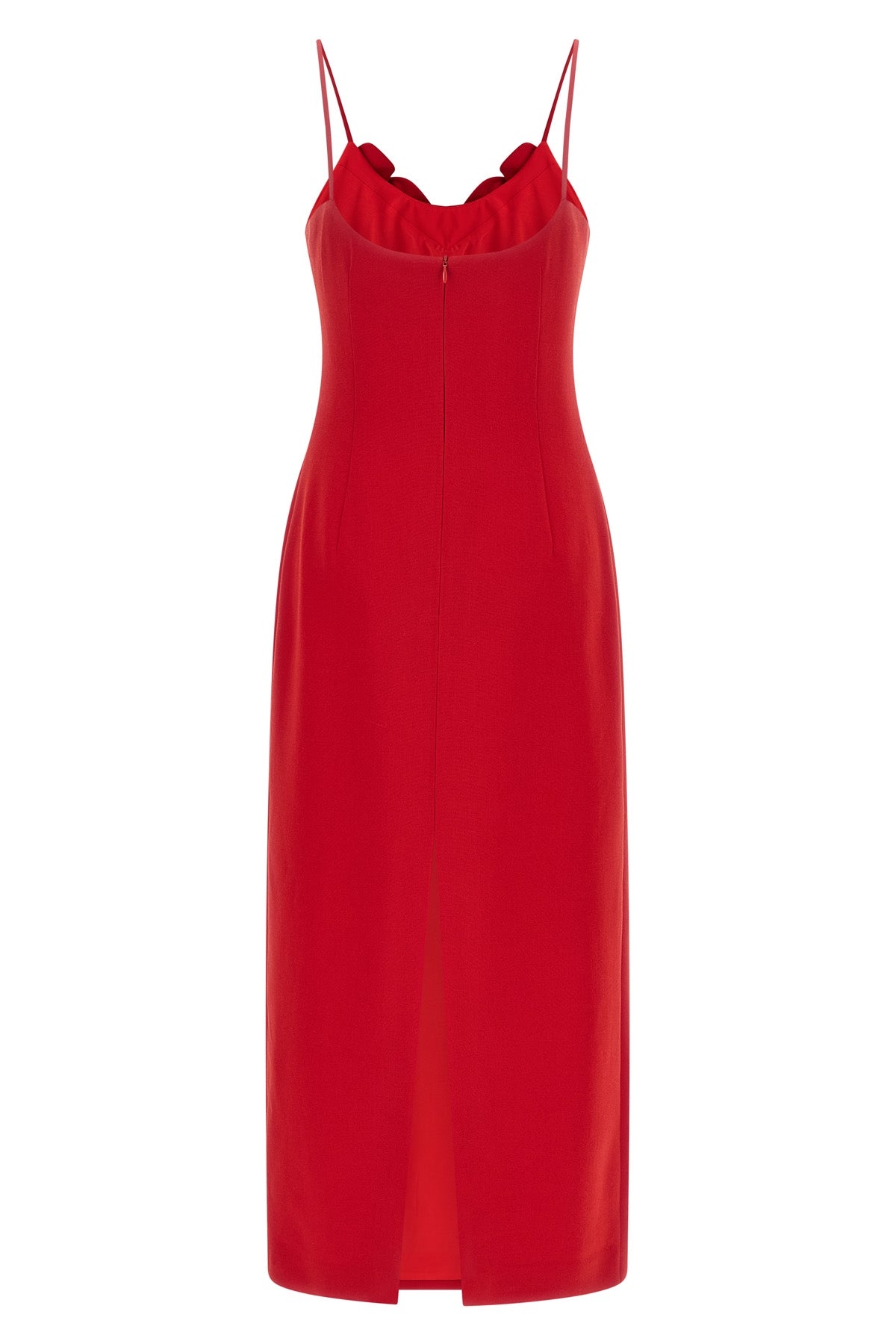 magda butrym 41 midi dress features a rigorous column silhouette defined by a