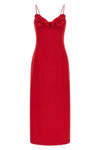 magda butrym 41 midi dress features a rigorous column silhouette defined by a