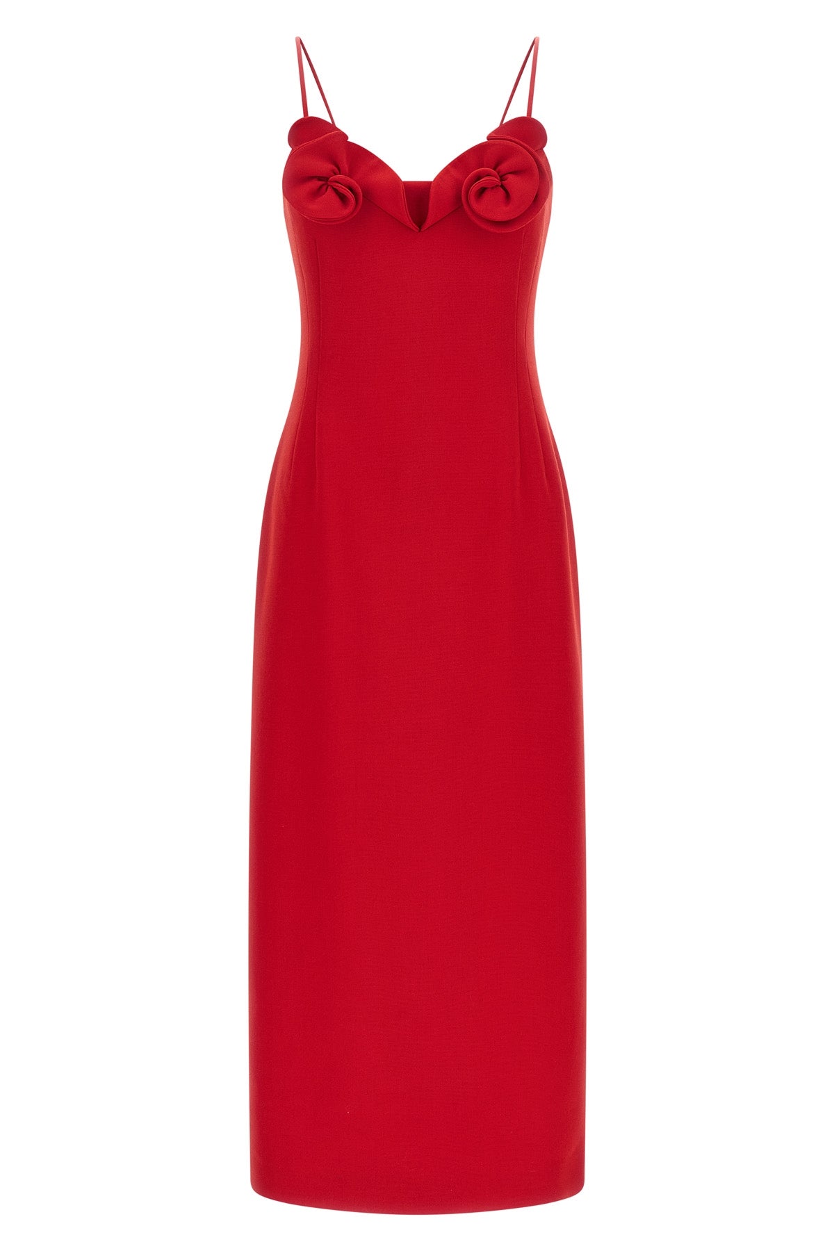 magda butrym 41 midi dress features a rigorous column silhouette defined by a